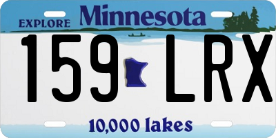 MN license plate 159LRX