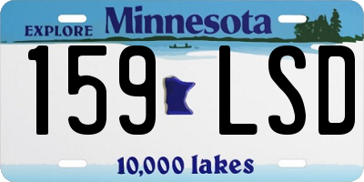 MN license plate 159LSD