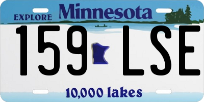MN license plate 159LSE