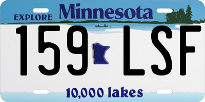 MN license plate 159LSF