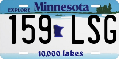 MN license plate 159LSG