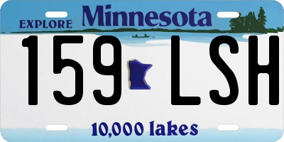 MN license plate 159LSH