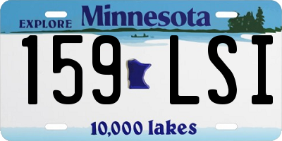 MN license plate 159LSI