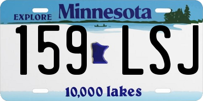 MN license plate 159LSJ