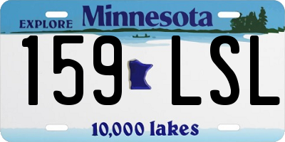 MN license plate 159LSL