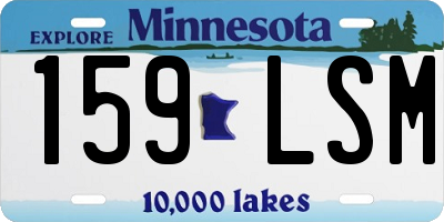 MN license plate 159LSM