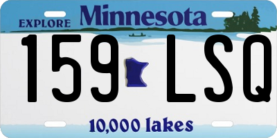 MN license plate 159LSQ