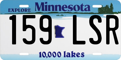 MN license plate 159LSR