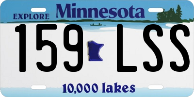 MN license plate 159LSS