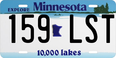 MN license plate 159LST