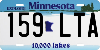 MN license plate 159LTA