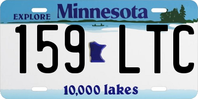 MN license plate 159LTC