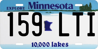 MN license plate 159LTI