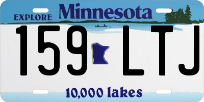 MN license plate 159LTJ