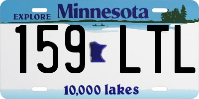 MN license plate 159LTL
