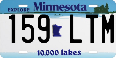 MN license plate 159LTM