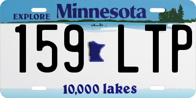 MN license plate 159LTP