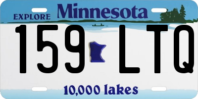 MN license plate 159LTQ