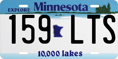 MN license plate 159LTS