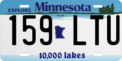 MN license plate 159LTU