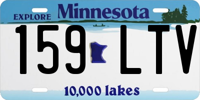 MN license plate 159LTV