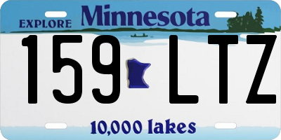 MN license plate 159LTZ