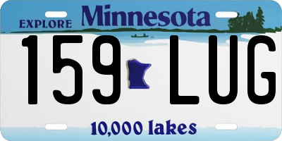 MN license plate 159LUG