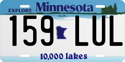 MN license plate 159LUL