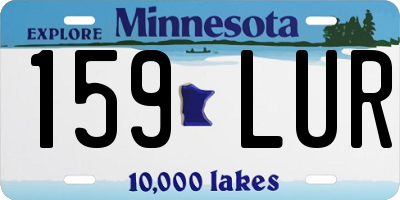 MN license plate 159LUR