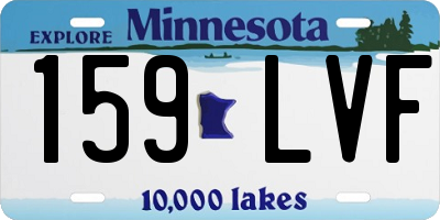 MN license plate 159LVF