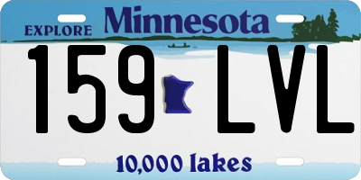 MN license plate 159LVL