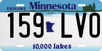 MN license plate 159LVO