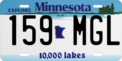MN license plate 159MGL