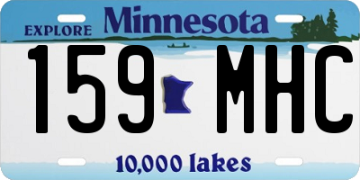 MN license plate 159MHC