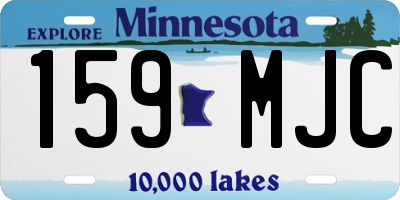 MN license plate 159MJC