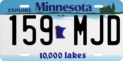 MN license plate 159MJD