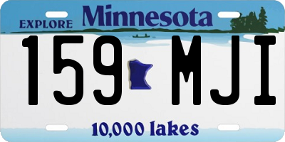 MN license plate 159MJI