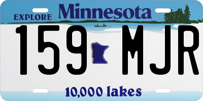 MN license plate 159MJR