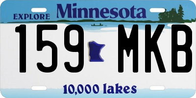 MN license plate 159MKB