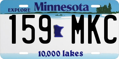 MN license plate 159MKC