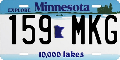 MN license plate 159MKG