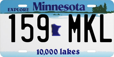MN license plate 159MKL