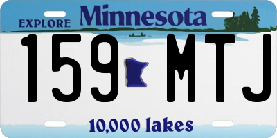 MN license plate 159MTJ