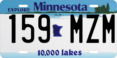 MN license plate 159MZM