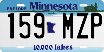 MN license plate 159MZP
