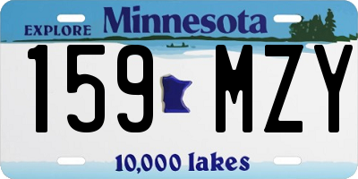 MN license plate 159MZY