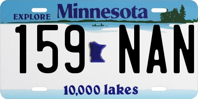 MN license plate 159NAN