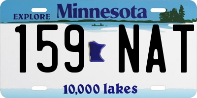 MN license plate 159NAT