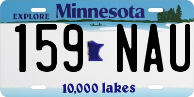MN license plate 159NAU
