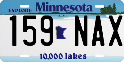 MN license plate 159NAX
